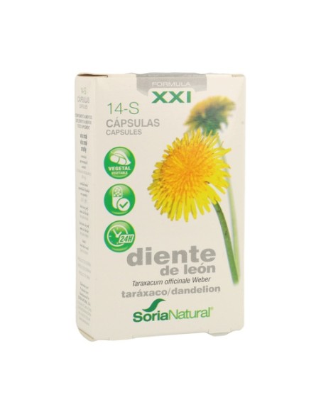 14 S Diente León (Fórmula XXI) 30 cápsulas Soria Natural