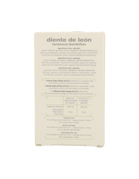 14 S Diente León (Fórmula XXI) 30 cápsulas Soria Natural
