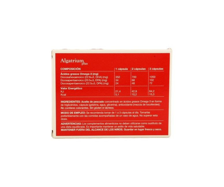 Algatrium Plus 30 cápsulas de 350mg Algatrium