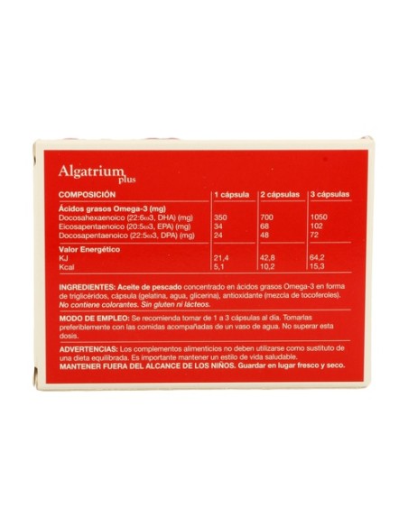 Algatrium Plus 30 cápsulas de 350mg Algatrium