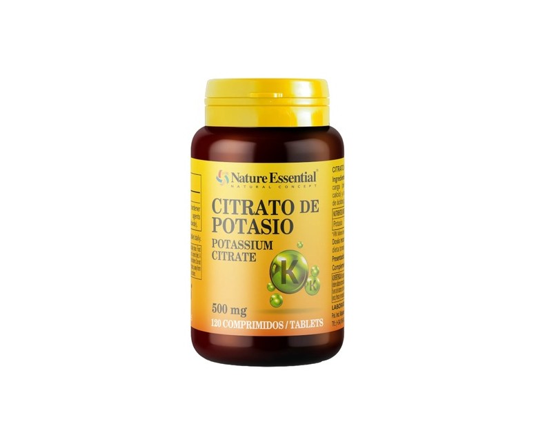 Citrato de potasio 500mg 120 comprimidos Nature Essential