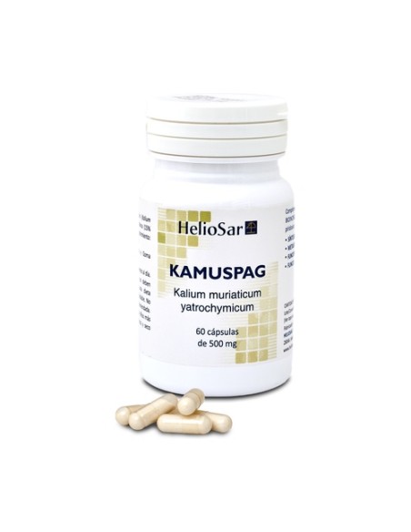 Kamuspag cloruro de potasio 60 cápsulas de 500mg Heliosar