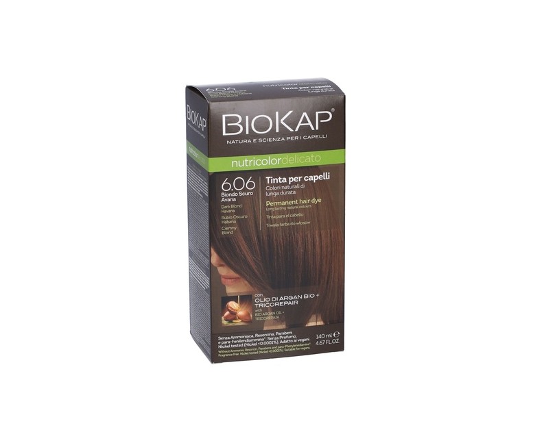 Tinte Nutricolor Delicato Rapid Rubio Dorado Oscuro 6.06 140 ml (Rubio dorado oscuro) Biokap