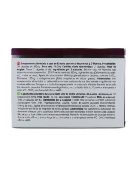 Cystu balance confort vías urinarias 30 cápsulas de 543mg Prisma Natural