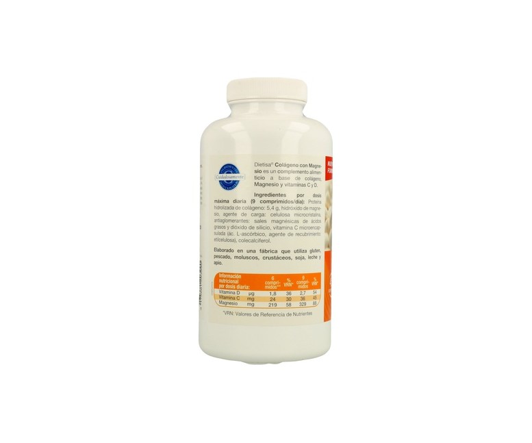 Colágeno y Magnesio 450 comprimidos de 800mg Dietisa