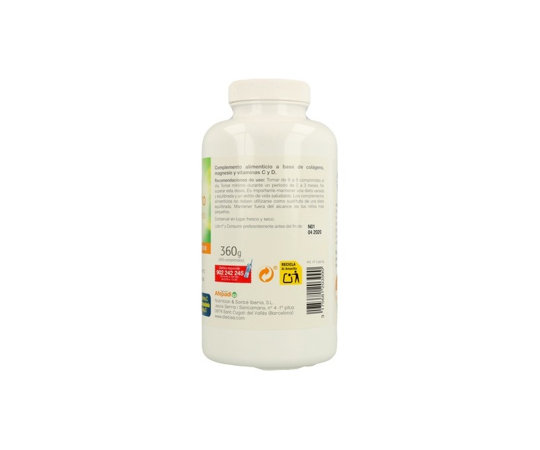 Colágeno y Magnesio 450 comprimidos de 800mg Dietisa