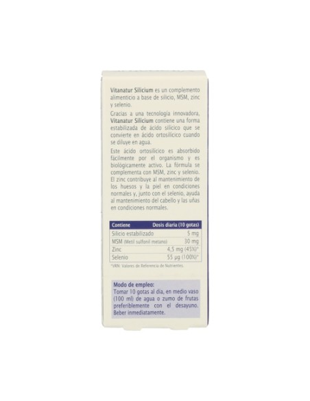 Vitanatur Silicium - Huesos y piel 25 ml Vitanatur