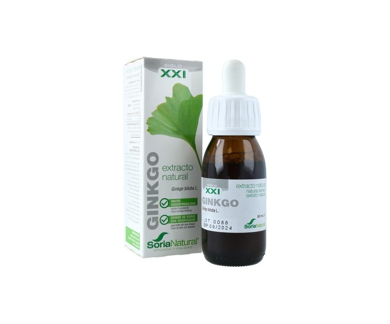 Extracto de ginkgo biloba Fórmula XXI 50 ml Soria Natural