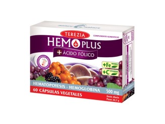 Hemo plus + ácido fólico + vitamina C + hierro y con uvas