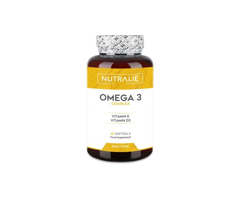 Omega 3 Complex 2000mg EPA DHA + E + D 60 cápsulas Nutralie