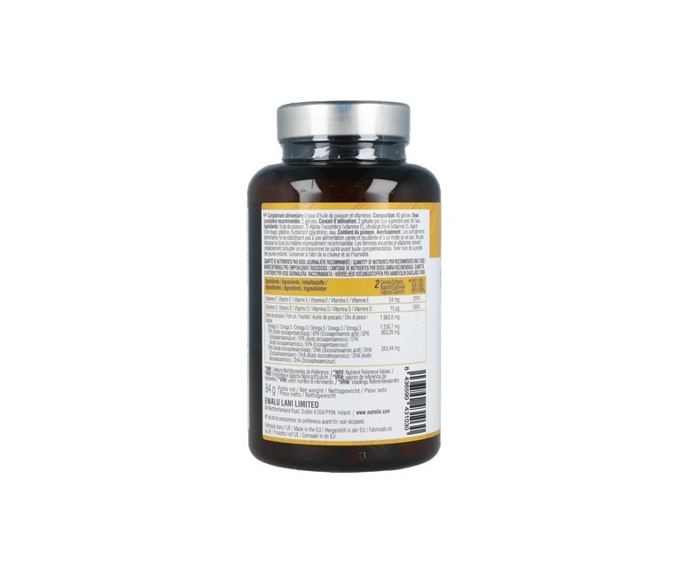 Omega 3 Complex 2000mg EPA DHA + E + D 60 cápsulas Nutralie