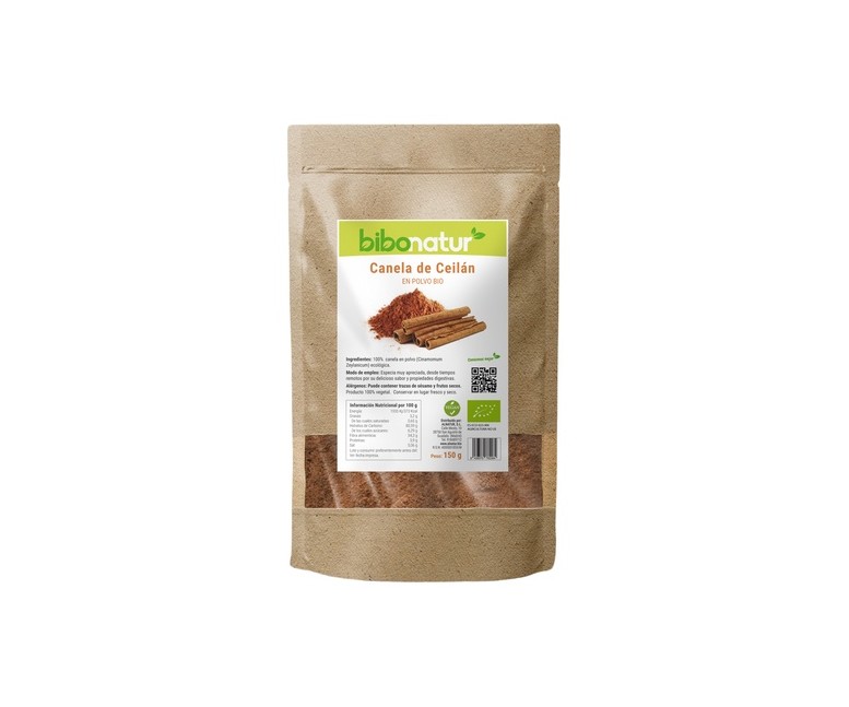 Canela de Ceilán en polvo Eco 150 g (Canela) Bibonatur