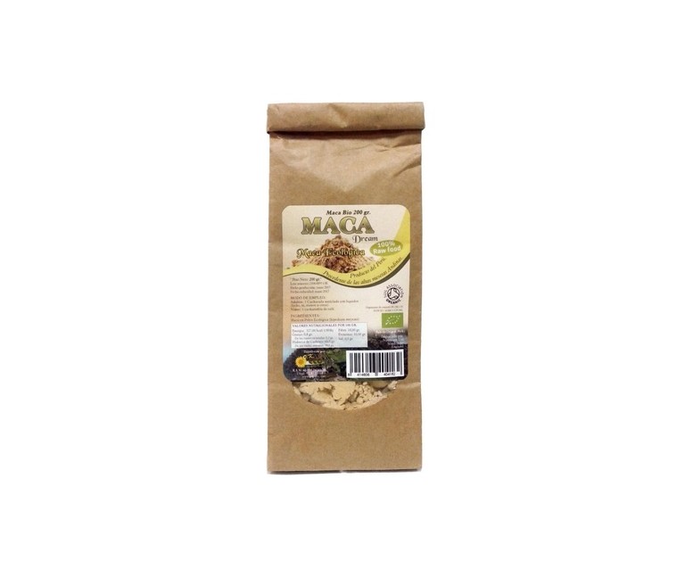 Maca cruda polvo Bio 200 g de polvo Dream Foods