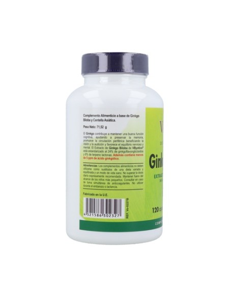 Ginkgo Biloba 120 cápsulas Vbyotics