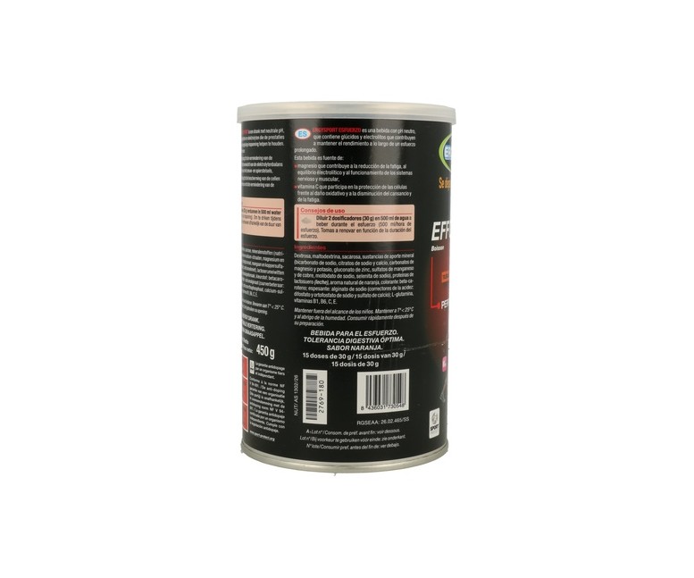 Ergysport esfuerzo, nutrición deportiva naranja 450 g de polvo Nutergia