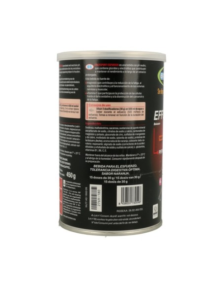 Ergysport esfuerzo, nutrición deportiva naranja 450 g de polvo Nutergia