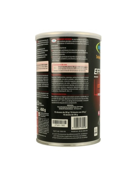 Ergysport esfuerzo, nutrición deportiva naranja 450 g de polvo Nutergia