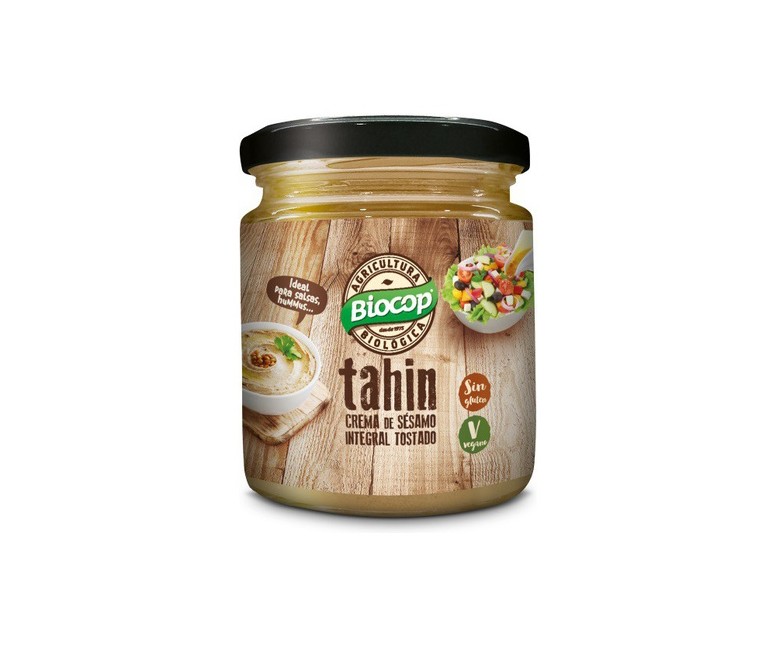 Tahin Crema de sésamo integral tostado 225 g de crema Biocop