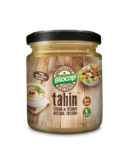 Tahin Crema de sésamo integral tostado 225 g de crema Biocop