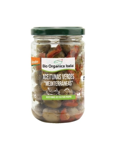 Aceituna verde aliño mediana 180 g Bio Organica Italia