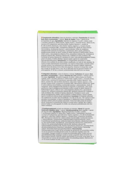 Multivitamínico complex 29activos 60 cápsulas vegetales Nutralie