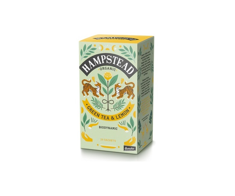 Té verde y limón 20 bolsitas infusoras HAMPSTEAD