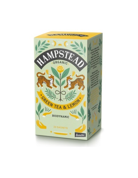 Té verde y limón 20 bolsitas infusoras HAMPSTEAD