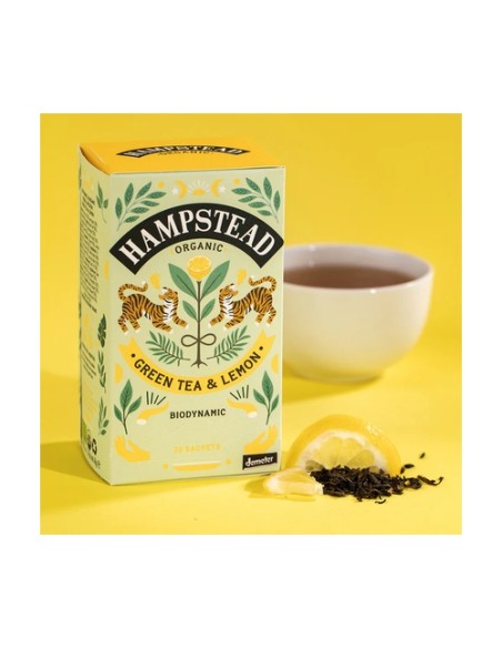 Té verde y limón 20 bolsitas infusoras HAMPSTEAD