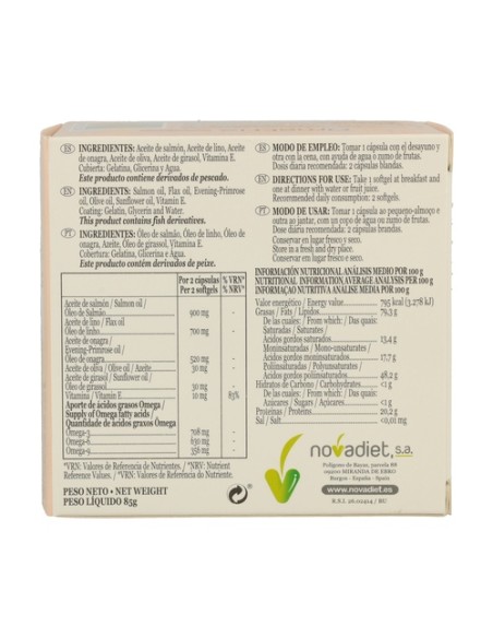 Ometrix 3 6 9 60 cápsulas Nova Diet