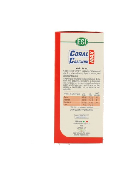 Coral Calcium Max 80 cápsulas ESI