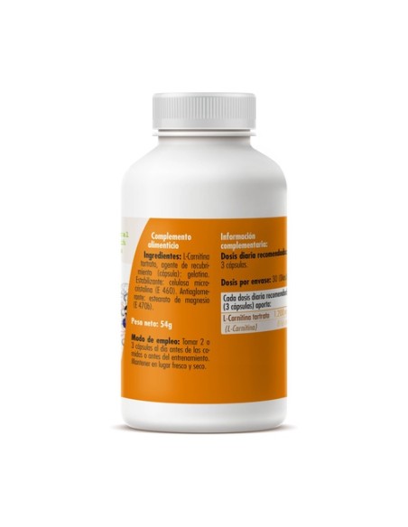 L-carnitina 90 cápsulas de 600mg GHF