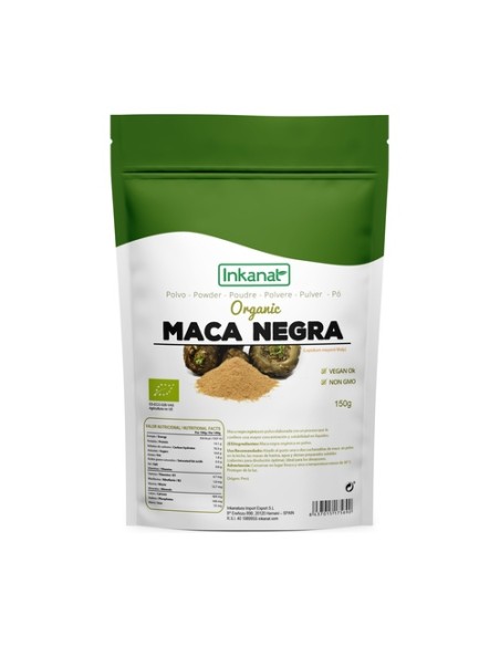 Maca Negra en Polvo Bio 150 g de polvo Inkanat