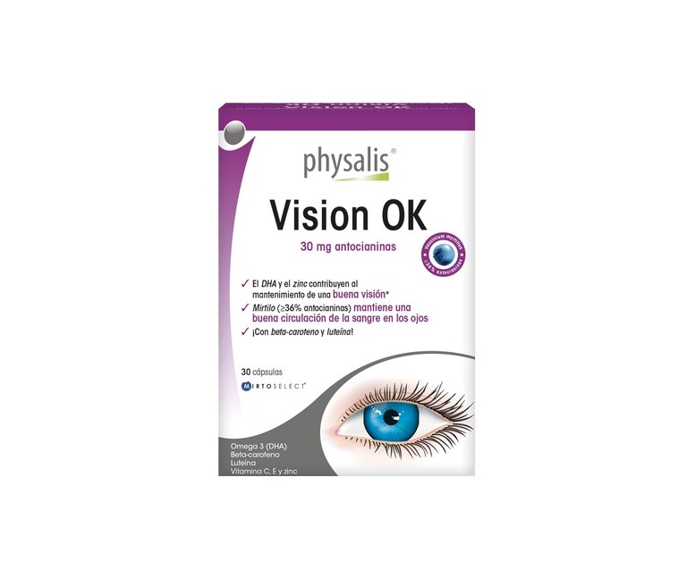 Vision Ok mantenimiento ocular 30 cápsulas Physalis