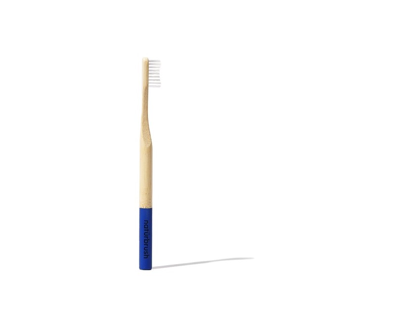 Cepillo de Dientes de Bambú para Adultos 1 unidad (Azul) Naturbrush