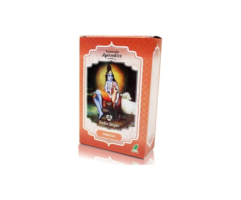 Hibiscus tratamiento capilar natural ayurvédico 100 g Radhe Shyam