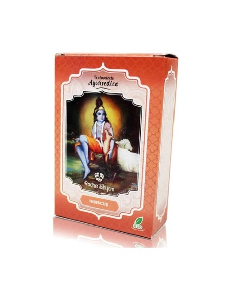 Hibiscus tratamiento capilar natural ayurvédico 100 g Radhe Shyam
