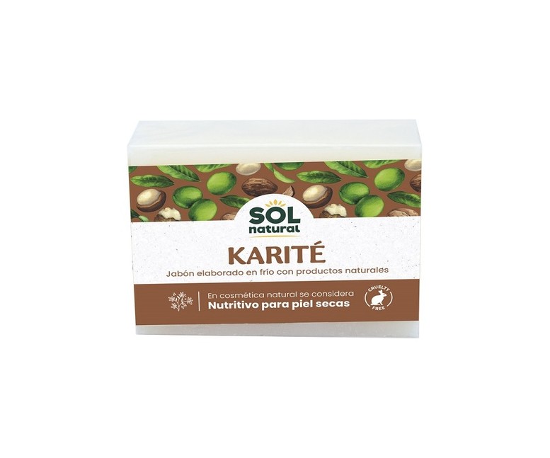 Jabón natural de karité 100 g Sol Natural