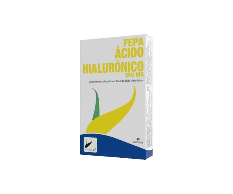 Ácido hialurónico 250 mg 40 cápsulas de 526mg Fepa