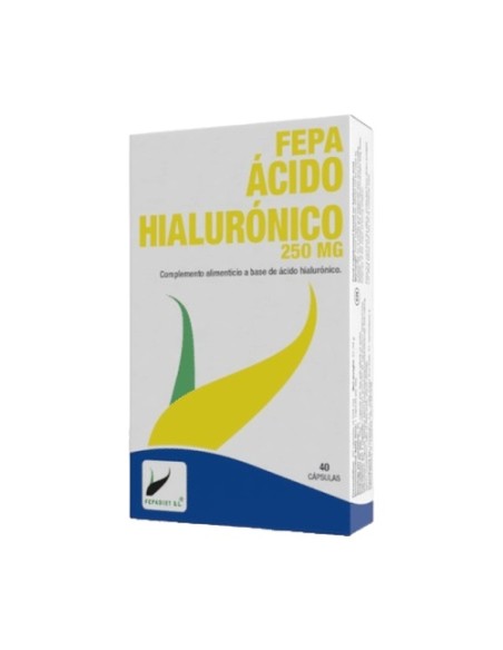 Ácido hialurónico 250 mg 40 cápsulas de 526mg Fepa