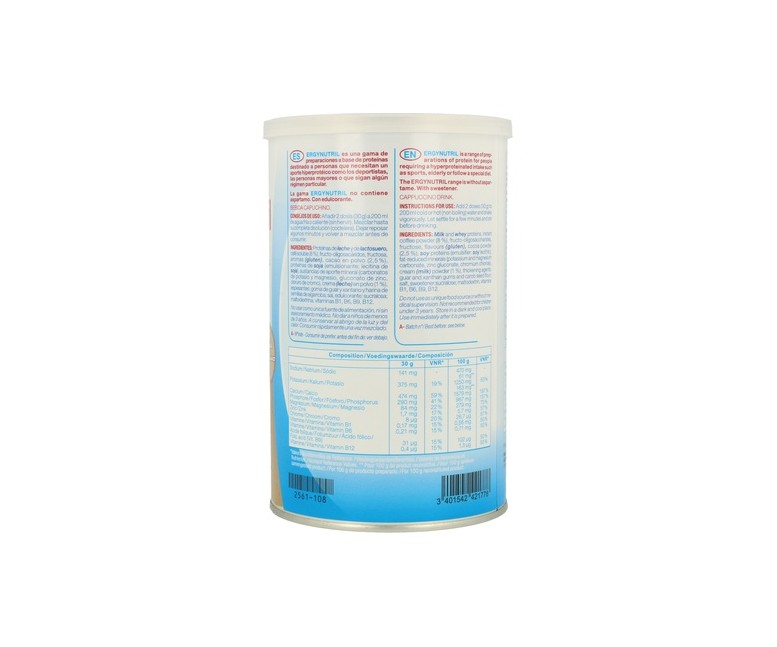 Ergynutril proteína capuccino 300 g de polvo (Capuchino) Nutergia
