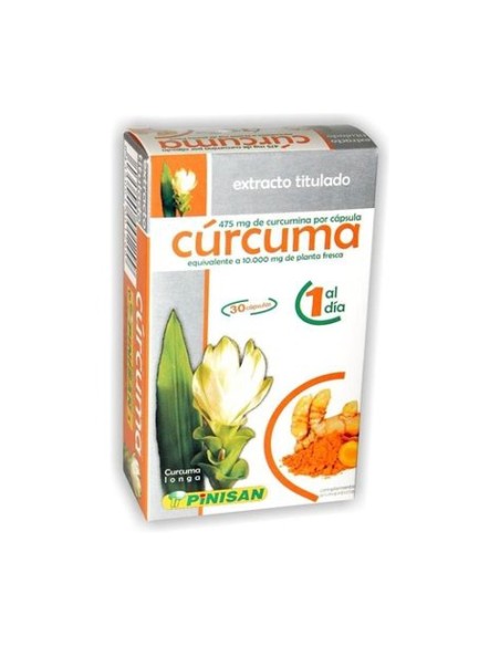 Cúrcuma Extracto Titulado 30 cápsulas Pinisan
