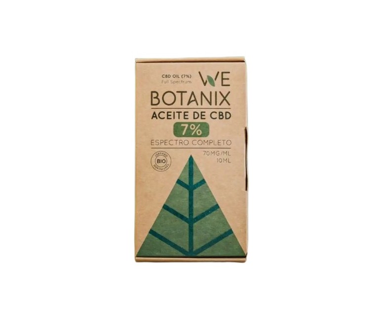 Aceite CBD 7% Bio espectro completo 10 ml de aceite WeBotanix
