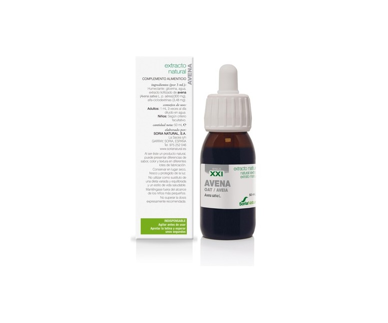 Extracto de Avena sin Alcohol 50 ml Soria Natural