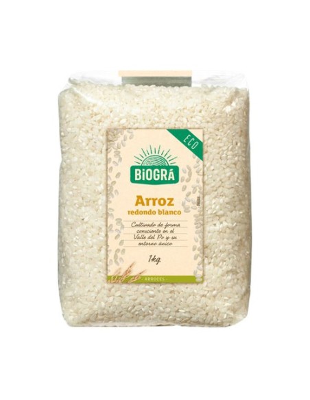 Arroz blanco redondo Bio 1 kg Biográ