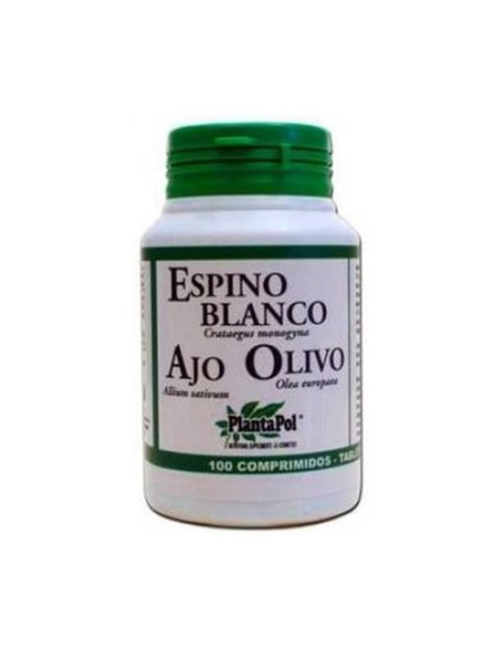 Espino Blanco, Ajo, Olivo 100 comprimidos Plantapol