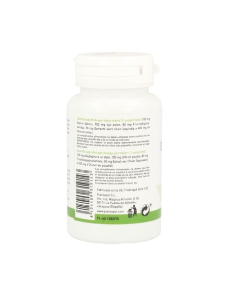 Espino Blanco, Ajo, Olivo 100 comprimidos Plantapol