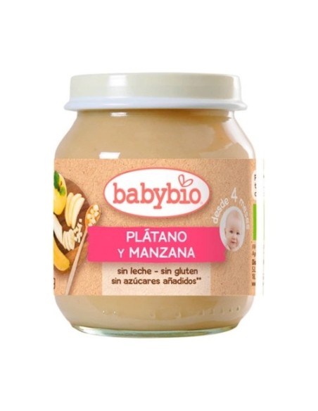 Tarrito Manzana y Plátano 4m+ 130 g Babybio