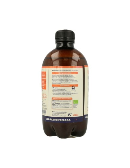Bebida kombucha té limón y pimienta de cayena bio 400 ml Captain Kombucha