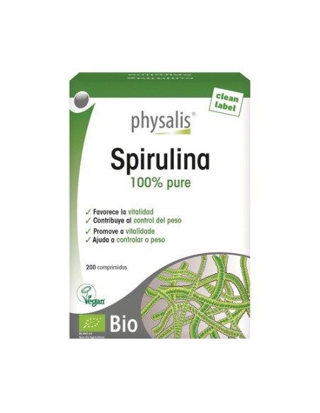 Espirulina Bio 200 comprimidos Physalis