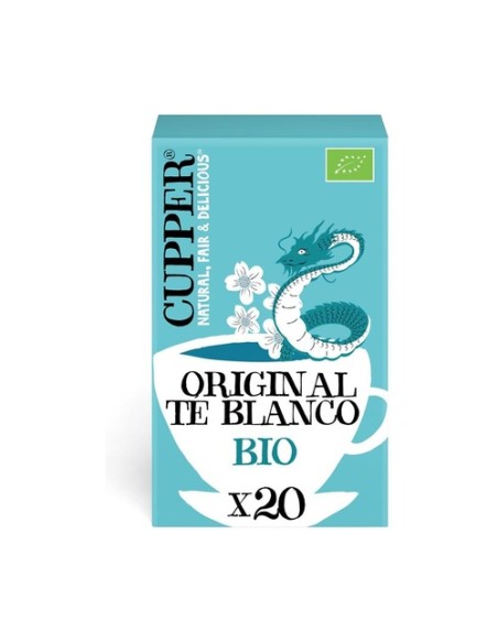 Infusión té blanco clásico Bio 20 bolsitas infusoras Cupper
